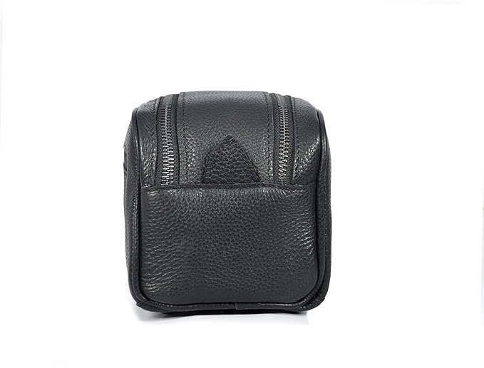 10" Premium Leather Toiletry Travel Pouch - Image 8