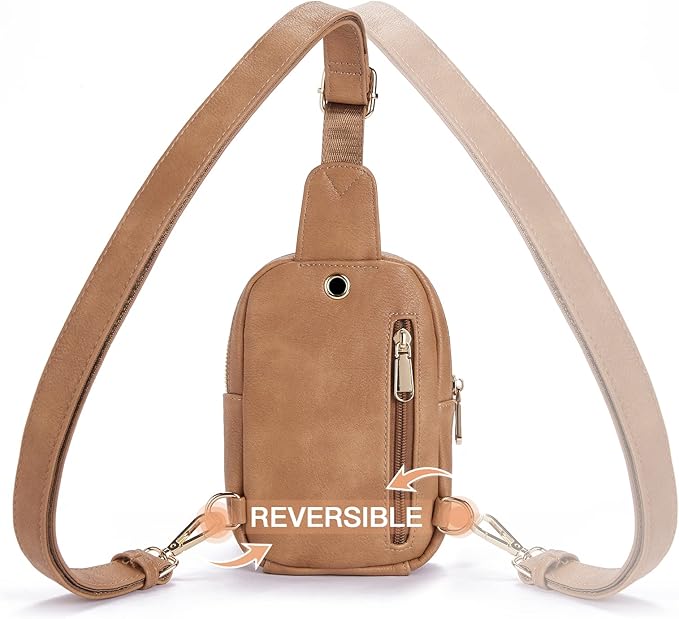 Telena Small Sling Bag for Women Leather Crossbody Fanny Packs Chest Bag for - Image 5