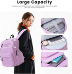 Lanola Basic Multi-Pocket Multipurpose Backpack Classical Water Resistant - Image 3
