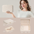 Lolalet Travel Jewelry Case for Women, Travel Jewelry Organizer Box - Image 7