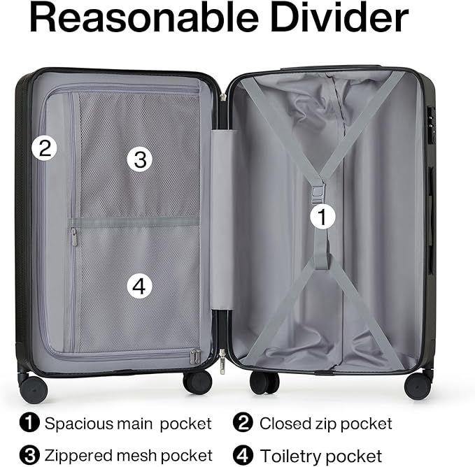 Hanke Luggage Sets 2 piece Carry On Luggage - Image 4