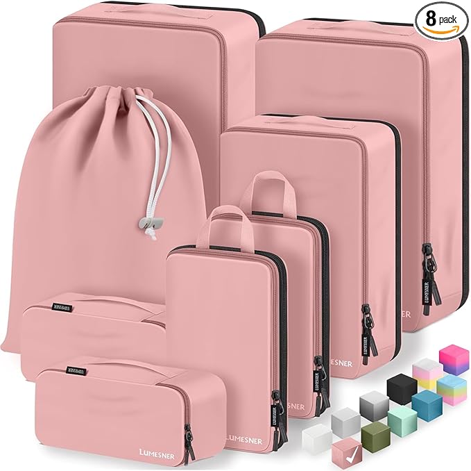 8 Set Compression Packing Cubes by Velaybor