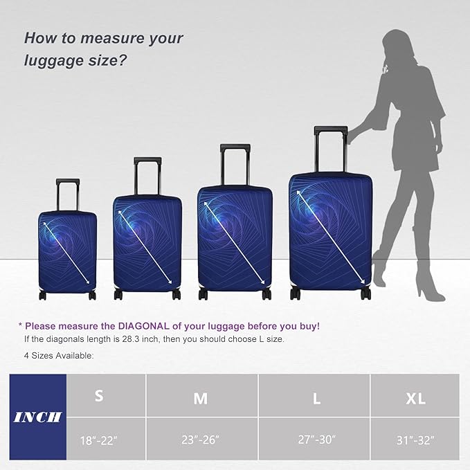 Explore Land Travel Luggage Cover Suitcase Protector Fits 31-32 Inch Case - Image 7