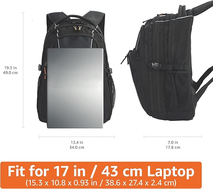 Amazon Basics Laptop Backpack Fits Up to 17-Inch Laptops - Image 2