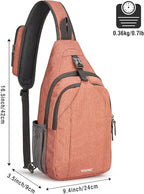 G4Free Sling Bag RFID Blocking Sling Backpack Crossbody Chest Bag Daypack - Image 4