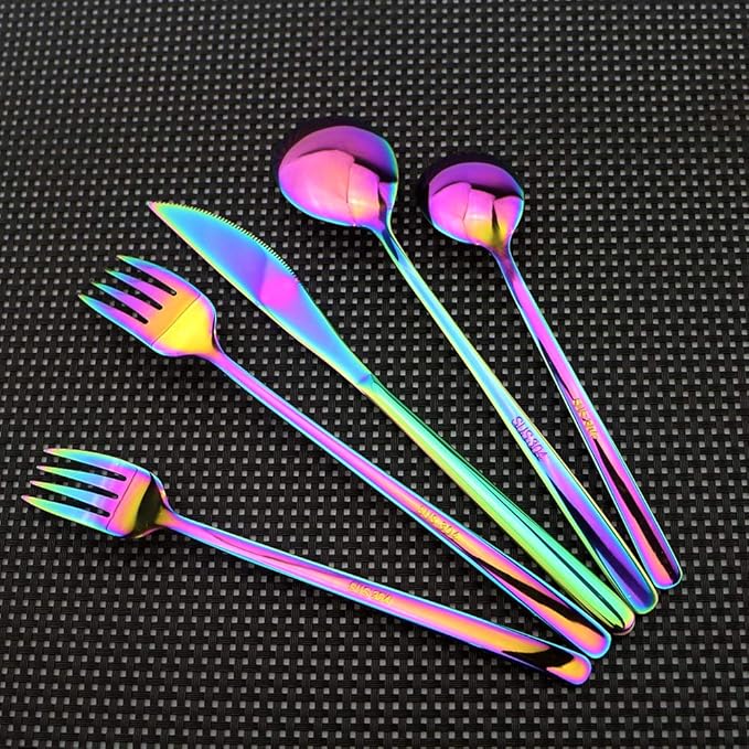 20 Pieces Silverware Set 304 Stainless Steel, Healthy & Eco-Friendly Silver - Image 4