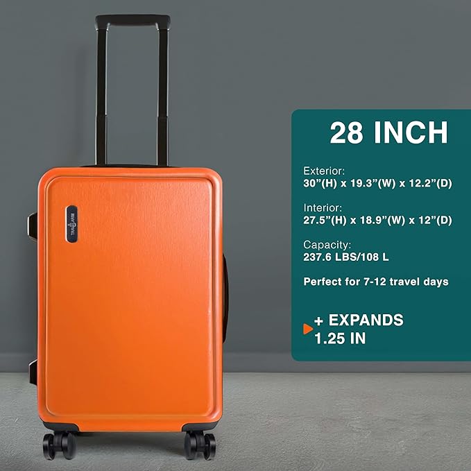 Luggage Sets 3 Piece, 22 Inch Carry on Luggage and 28 Inch Suitcases - Image 3