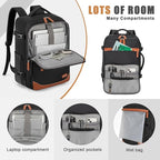50L Travel Backpack with USB Charging Port, Water-Resistant Carry On Backpack - Image 3
