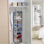 Large-Sized Hanging Shoe Organizer 8-Shelf, Hanging Closet Organizer - Image 2