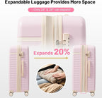 Merax Luggage Sets Front Opening, 2 Piece Hardshell Suitcase - Image 7