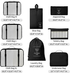 9 Set Packing Cubes for Suitcases, Aydicon Travel Luggage Packing Organizers - Image 4
