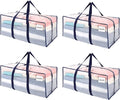 VENO 4 Pack Moving Bags Plastic Storage Totes Clothes Organization Large W by Veno