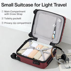 Hanke 14 Inch Underseat Carry On Luggage - Image 5