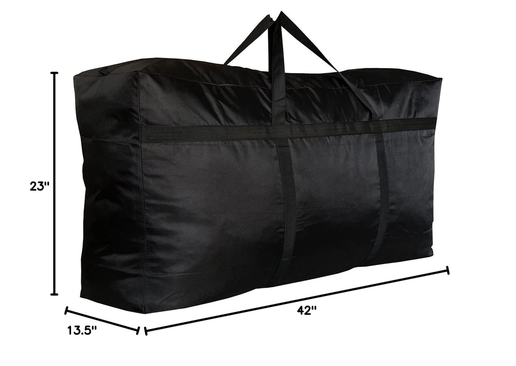Extra Large Storage Duffle Bag (210L - 42"l x 13.5"w x 23"h / Black)