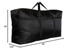 Extra Large Storage Duffle Bag (210L - 42"l x 13.5"w x 23"h / Black)