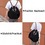 Backpack with Laptop Compartment, Cute Large Capacity Leisure Backpacks - Image 4