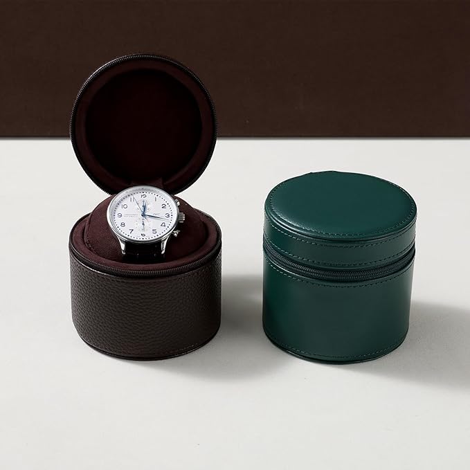 Oirlv Luxury Leather Watch Travel Case Single Watch Case - Image 6