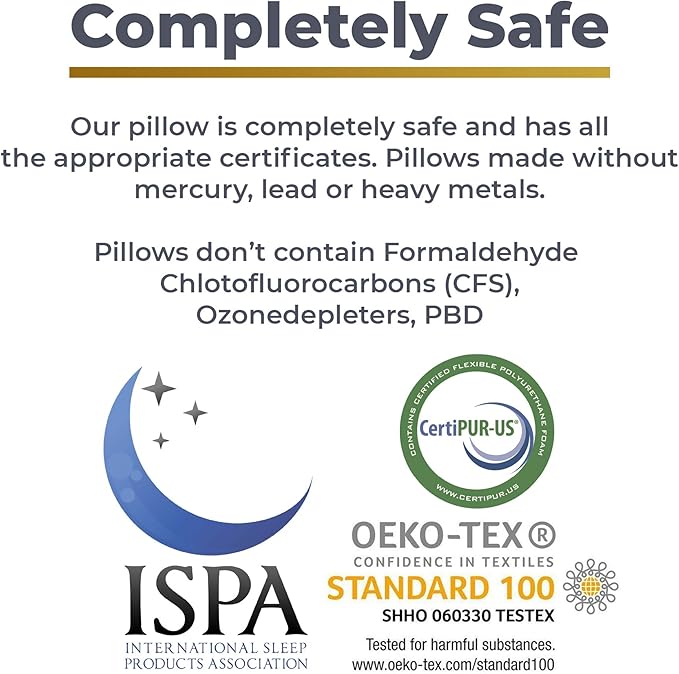 Royal Therapy Travel Memory Foam Pillow, Neck Pillow Bamboo Adjustable Side - Image 9