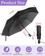 Yahenda 4 Pack Windproof Travel Umbrellas Bulk Automatic Open and Close - Image 2