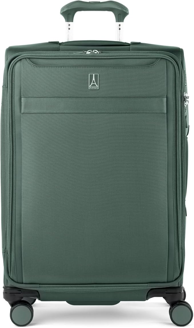 Travelpro VersaPack+ Lightweight Softside Expandable Checked Luggage, 8 Spinner by Travelpro