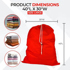 Laundry Bag with Locking Closure Drawstring – Extra Large Heavy Duty 100% Nylon - Image 2
