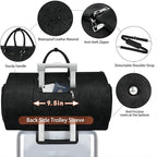 Garment Bag for Travel, Convertible Carry on Garment Duffel Bag for Men 3Pcs - Image 6