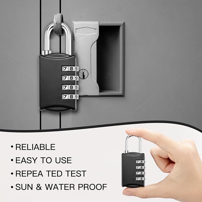 Sadnyy 60 Pcs 4 Digit Combination Locks Combination Padlock Luggage Number - Image 5