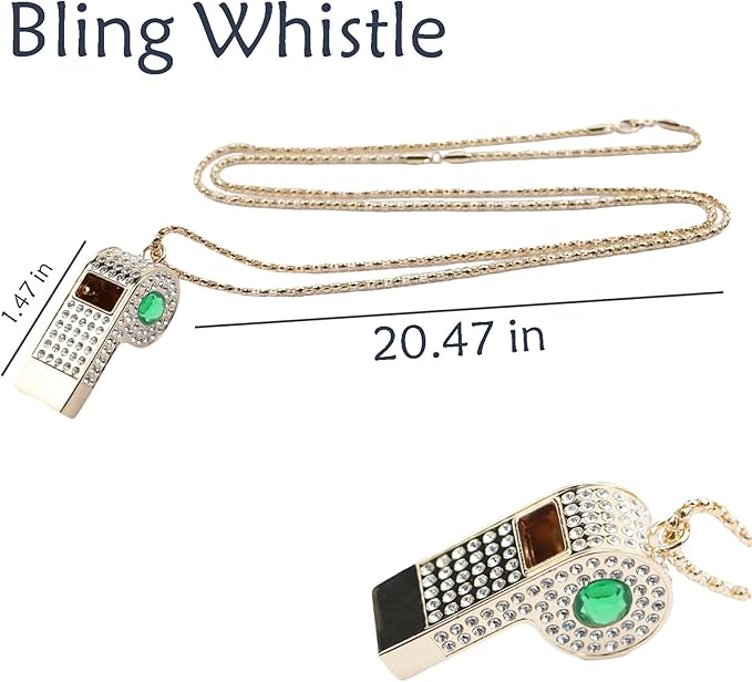 Whistle, Rhinestone Sports Whistle - Image 2