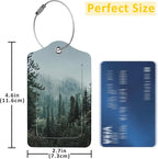 2 Pack Misty Forest Luggage Tag - Image 2