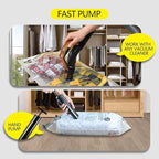 12 Pack Vacuum Storage Bags, Plastic Packaging Bags, Space Saver Sealer - Image 8
