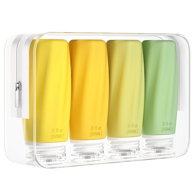 Morfone Travel Bottles for Toiletries, 3oz Tsa Approved Travel Size Containers by Morfone