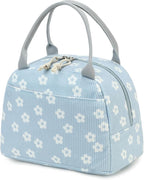 Bluboon Lunch Bag for Women Men Cute Corduroy Lunch Tote Bags Reusable by BLUBOON