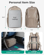 BAGSMART 30L Travel Backpack, 15.6 Inch Carry On Backpack Flight Approved - Image 6