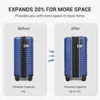 Kono 20 Inch Expandable Carry On Luggage - Image 8