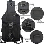 hopopower Tactical Sling Bag Pack Military Rover Shoulder Backpack EDC Assault - Image 4