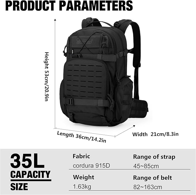 Mardingtop 35L Molle Tactical Military Backpack - Image 3
