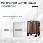 Hanke 14 Inch Underseat Carry On Luggage - Image 3