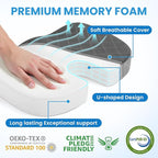 TushGuard Office/Car Seat Cushion, Non-Slip Sciatica & Back Coccyx Tailbone - Image 4