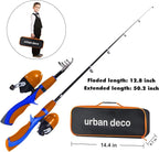 Urban Deco Kids Fishing Pole Set Portable Telescopic Kids Fishing Rod and Reel - Image 4
