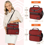 OPUX Lunch Box For Men Women, Insulated Large Lunch Bag Adult Work, Double - Image 3