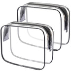Lermende 2pcs Clear Toiletry Bag TSA Approved Travel Bag, Carry On by Lermende
