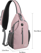 WATERFLY Crossbody Sling Backpack Sling Bag Travel Hiking Chest Bag Daypack - Image 3