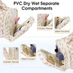 Narwey Hanging Toiletry Bag for Women Travel Makeup Bag Organizer Toiletries - Image 3