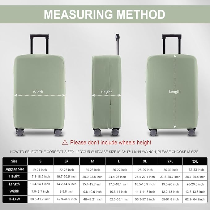 Travel Luggage Cover Suitcase Protector Scratch-Resistant Fit 19-31 Inch - Image 6