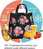 Lunch Bags for Women Insulated Reusable Lunch Tote - Image 5