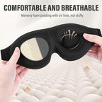 YIVIEW Sleep Mask for Side Sleeper, Complete Light Blocking 3D Sleeping Eye Mask - Image 5