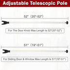 Sliding Door Security Bar, 3 Pack Adjustable Heavy Duty Sliding Door Lock Bar - Image 2