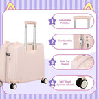 20" Ride-On Travel Suitcase for Kids, Cute Ear Toddler Carry on Luggage - Image 3