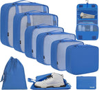BAGAIL 6 Set/8 Set/10 Set Packing Cubes Various Sizes Packing Organizer by BAGAIL