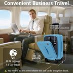 20 Inch Luggage with Spinner Wheels, Expandable Front Opening Suitcase 100% PC - Image 2